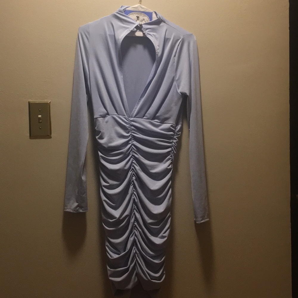 Blue winter night out dress ❄️ Fashion Nova - Picture 3 of 8
